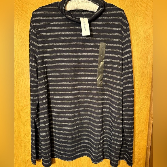 NWT Banana Republic mock turtleneck knit long sleeve top size large - Picture 2 of 6